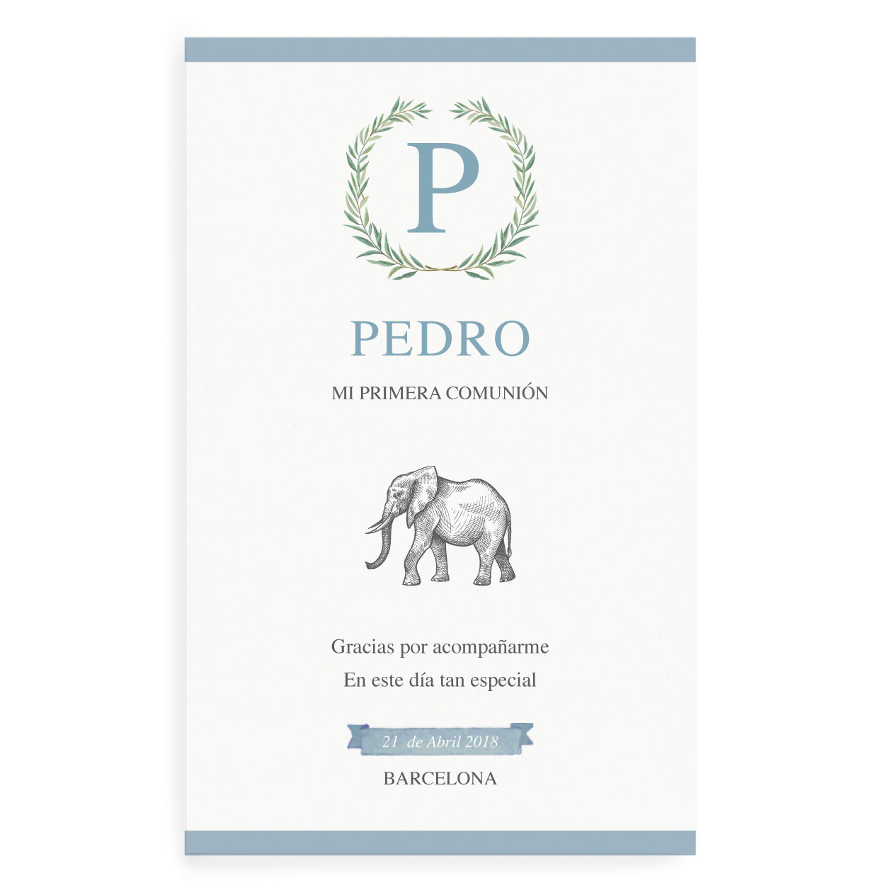 Recordatorios animales comunión