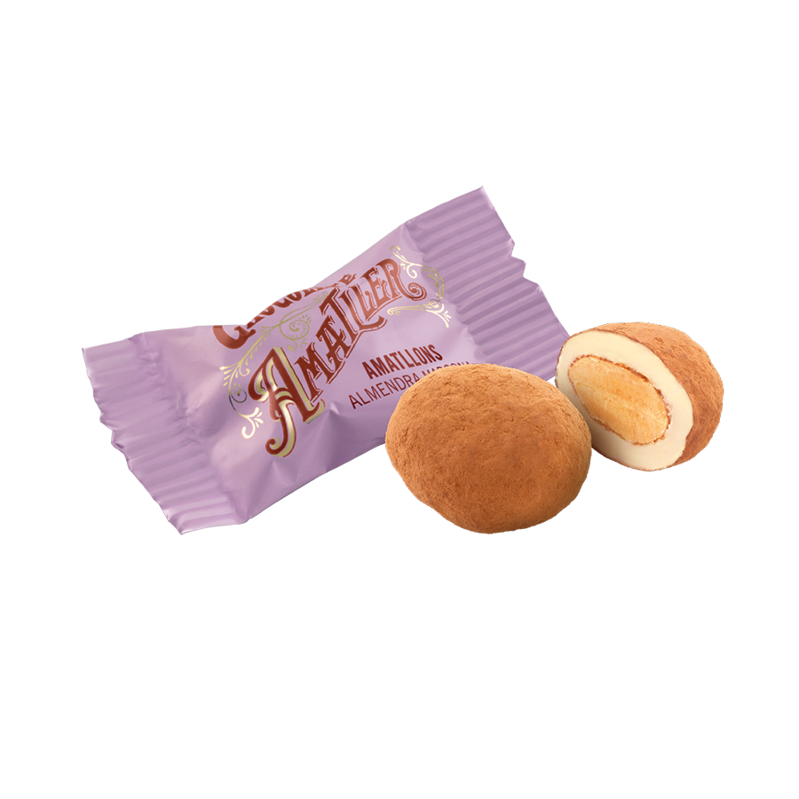 Caja metálica de Amatllons de chocolate/ 100 gr.