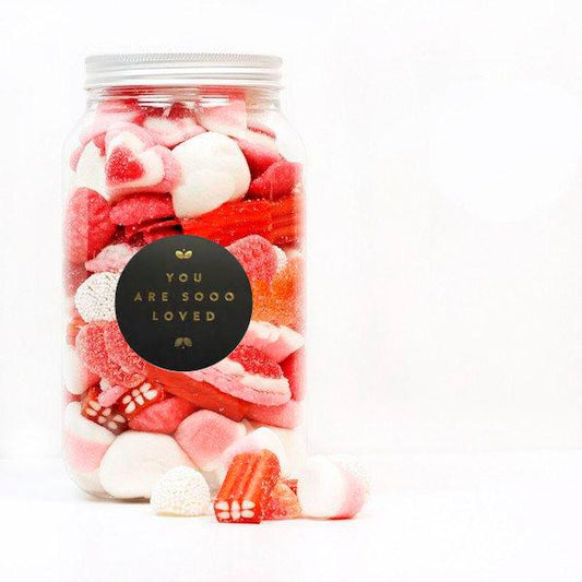 Bote XL mix golosina LOVE negro