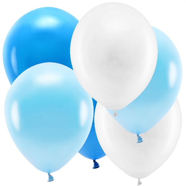 Bouquet globos Látex Azules hinchados con helio <br> (solo Barcelona)