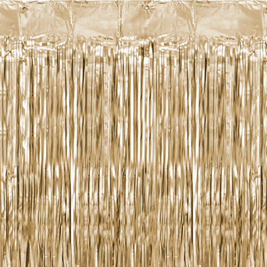 Fondo photocall cortina Foil dorado mate