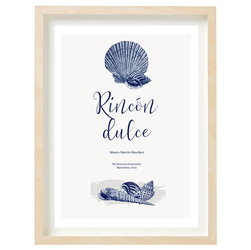 Cartel Rincón dulce personalizado Mar