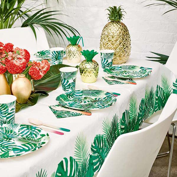 Platos hojas / 8 uds.