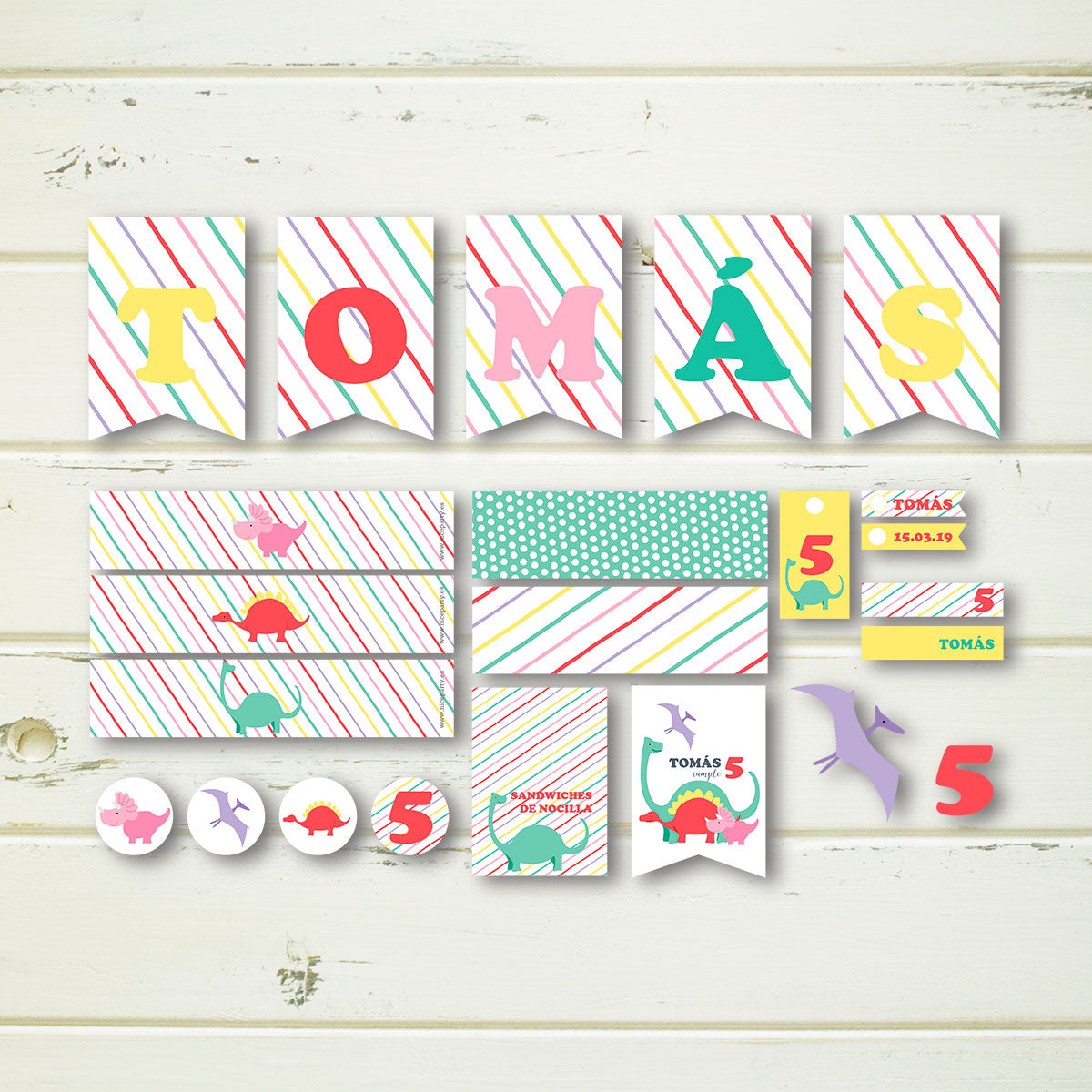 Pack imprimible Dinosaurios