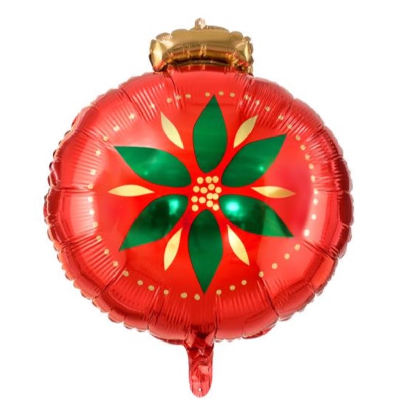 Globo Foil bola de Navidad flor