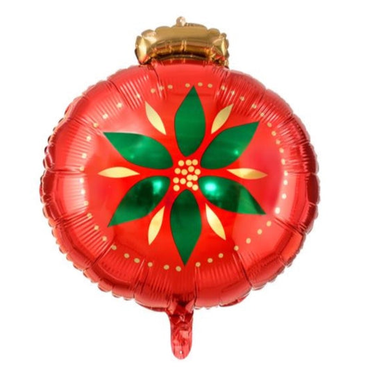 Globo Foil bola de Navidad flor