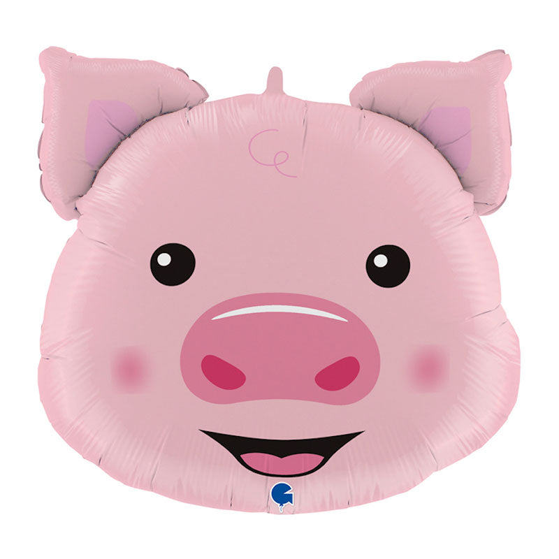 Globo Foil Cerdo feliz XL