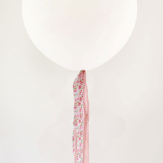 Globo L decorado TELA Liberty Rosa