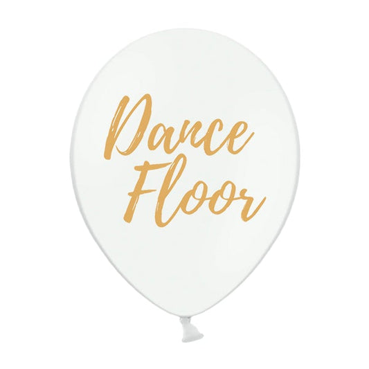 Globo blanco Dance Floor / 2 uds.
