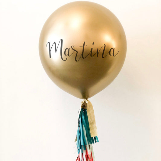 Globo XL guirnalda premium Navidad hinchado con Helio <br> (solo Barcelona)</br>