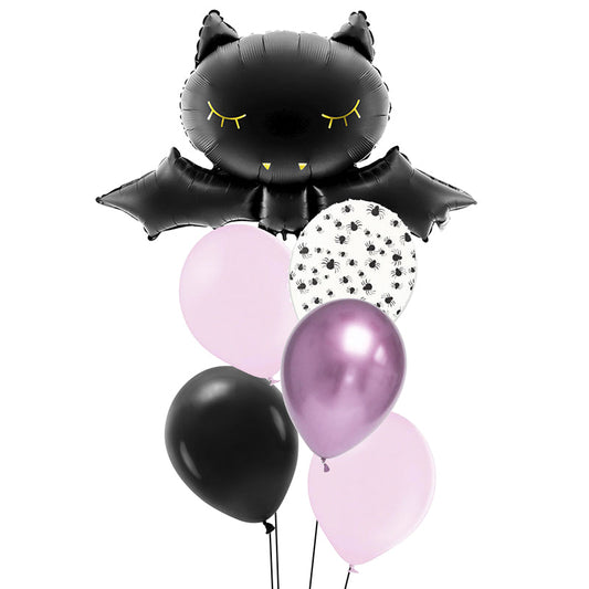 Copia de Bouquet globos MURCIÉLAGO PINK hinchados con helio <br> (solo Barcelona)