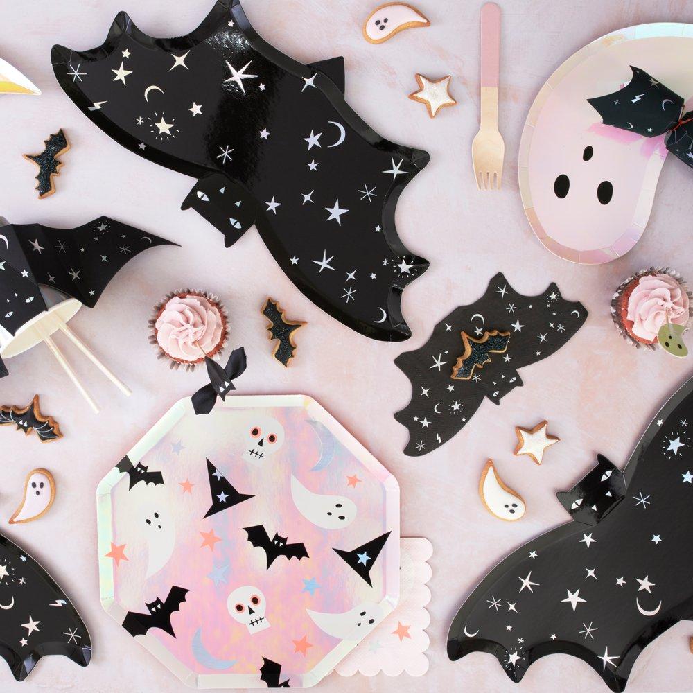 Servilleta Halloween murciélago con destellos/ 16 uds.