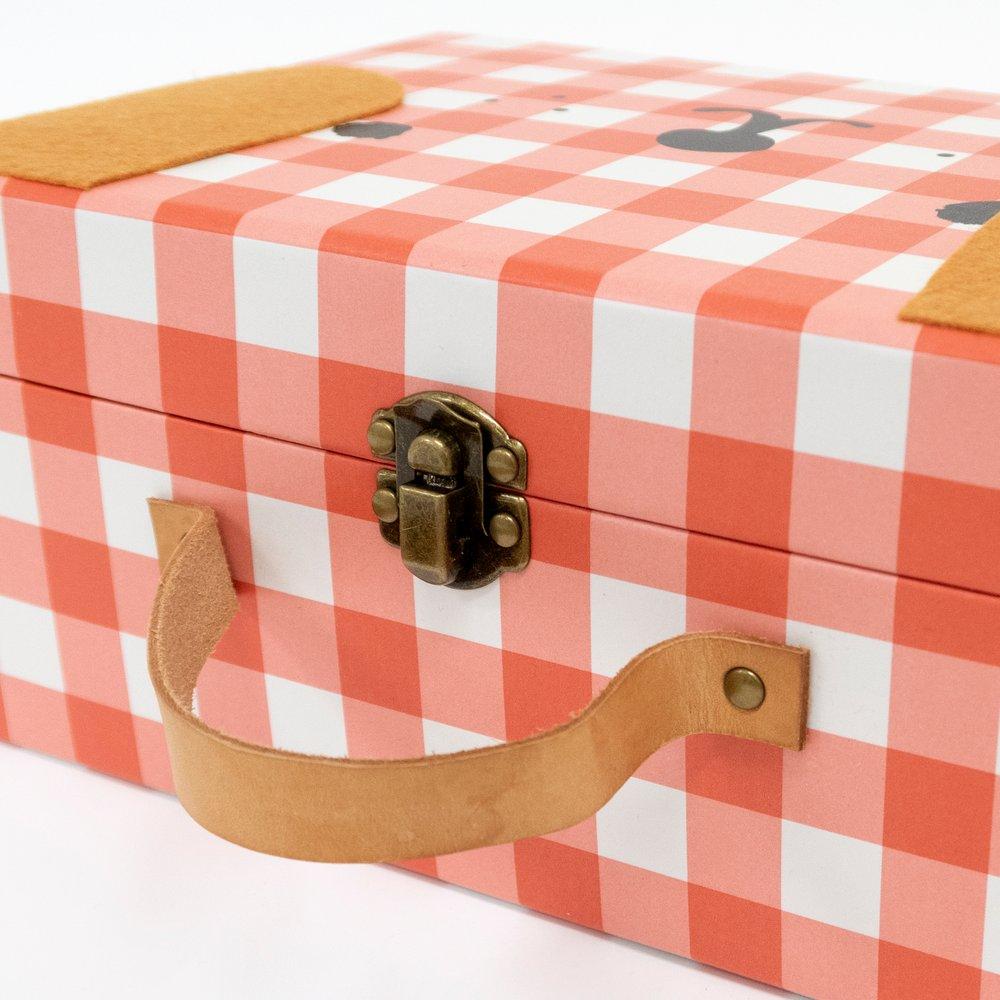 Calendario de Adviento maleta perritos