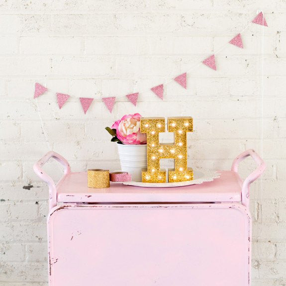 Kit DIY Letra H luminosa Marquee Love - La Fiesta de Olivia - 3