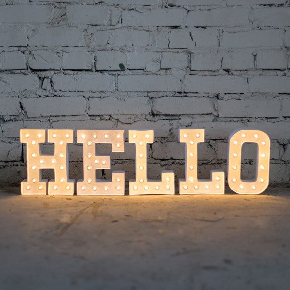 Kit DIY Letra P luminosa Marquee Love - La Fiesta de Olivia - 2