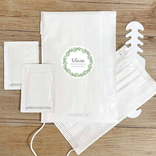 Set higiénico personalizado Olivo / 6 uds.