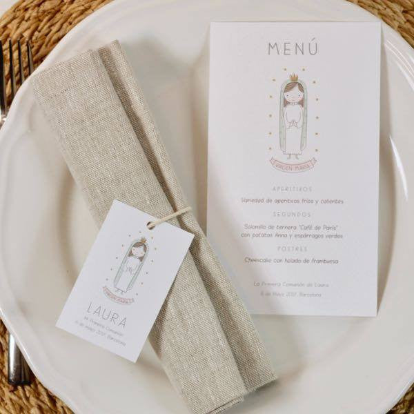 Menú personalizado Virgen María