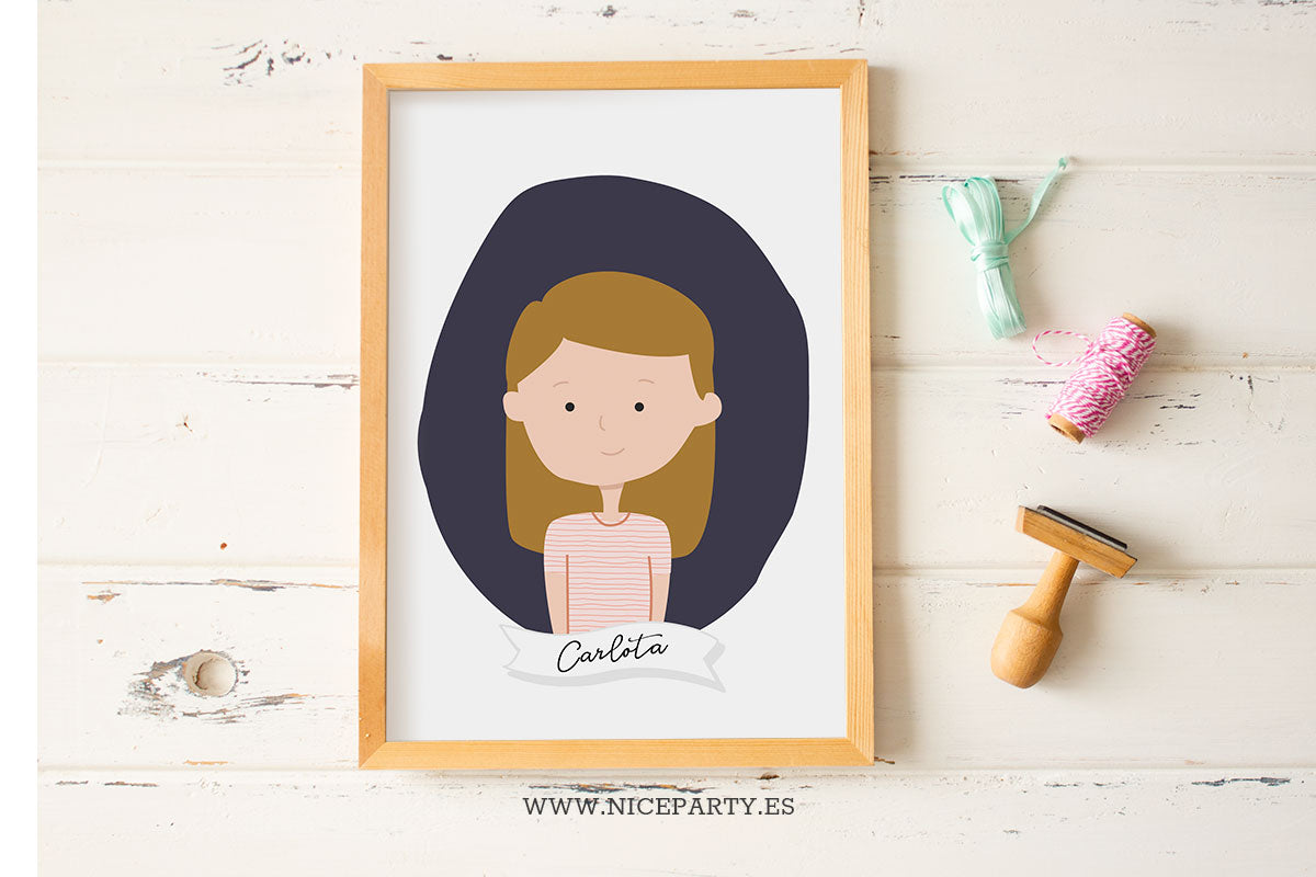 Imprimible lámina personalizada Primera Comunión