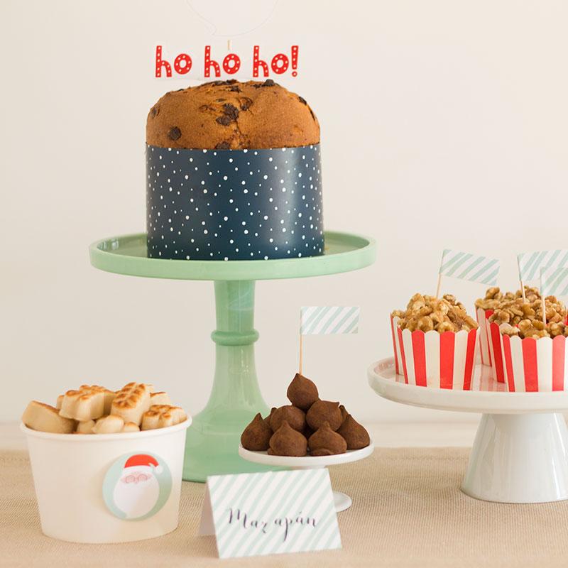 Pack imprimible merienda Santa Claus