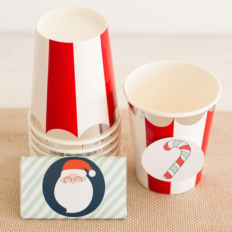 Pack imprimible merienda Santa Claus