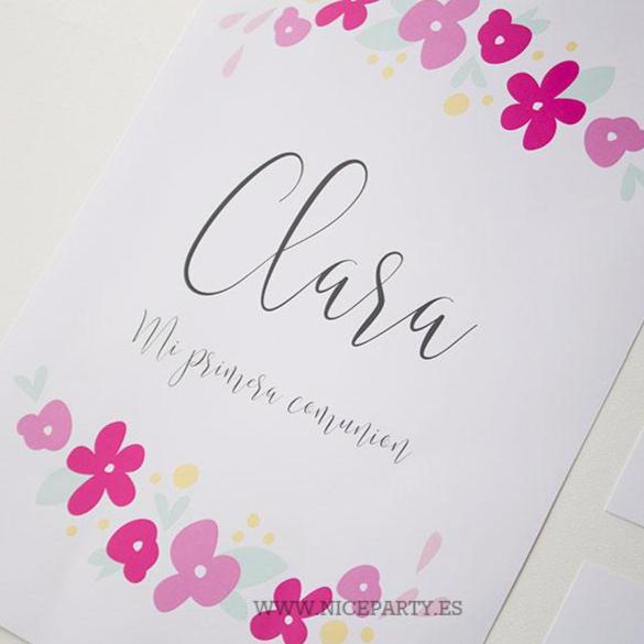 Pack imprimible Flores fresa