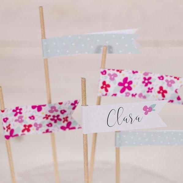 Pack imprimible Flores fresa