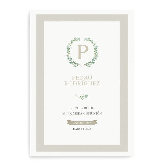 Imprimible lámina personalizada olivo