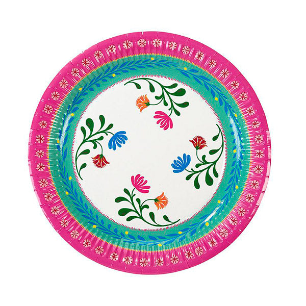 Platos flores boho / 12 uds.