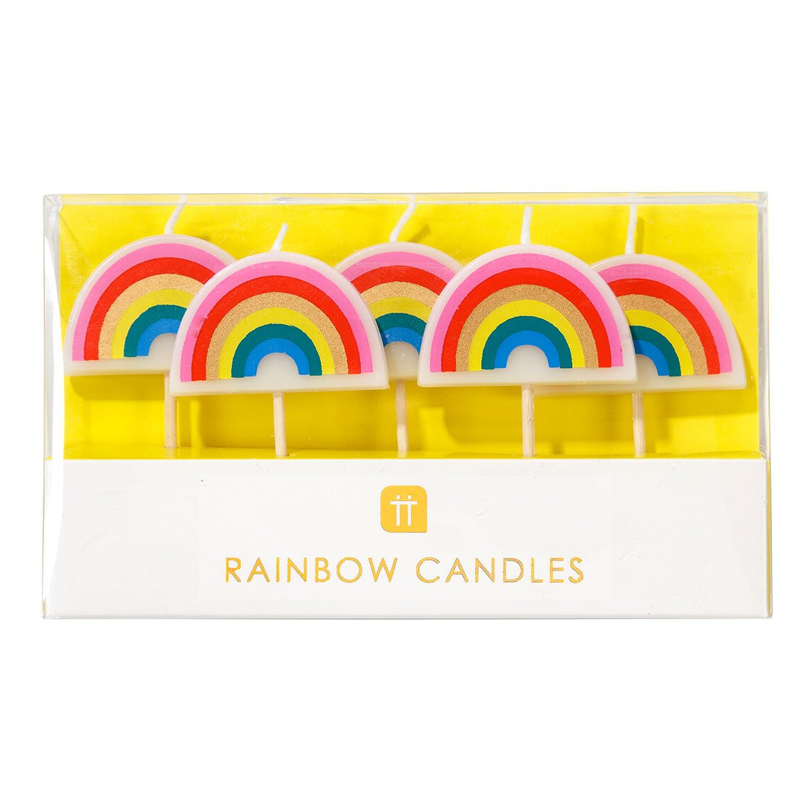 Velas arcoiris / 5 uds.