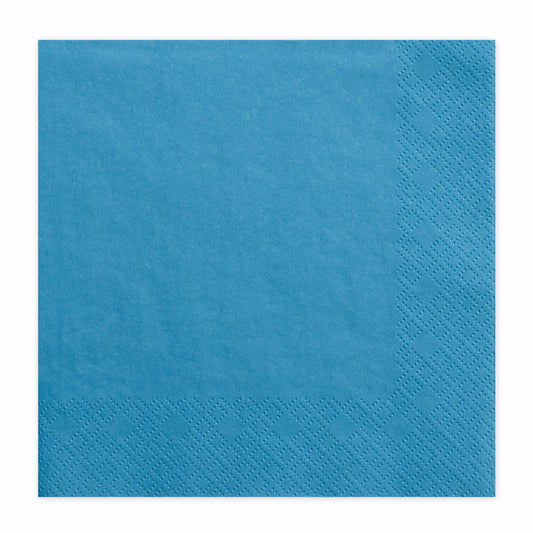 Servilleta turquesa basic / 20 uds.