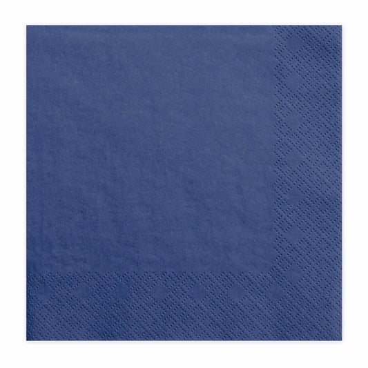 Servilleta azul marino basic / 20 uds.
