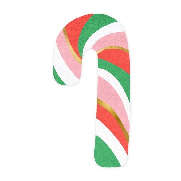 Servilletas Candy Cane verde / 20 uds.
