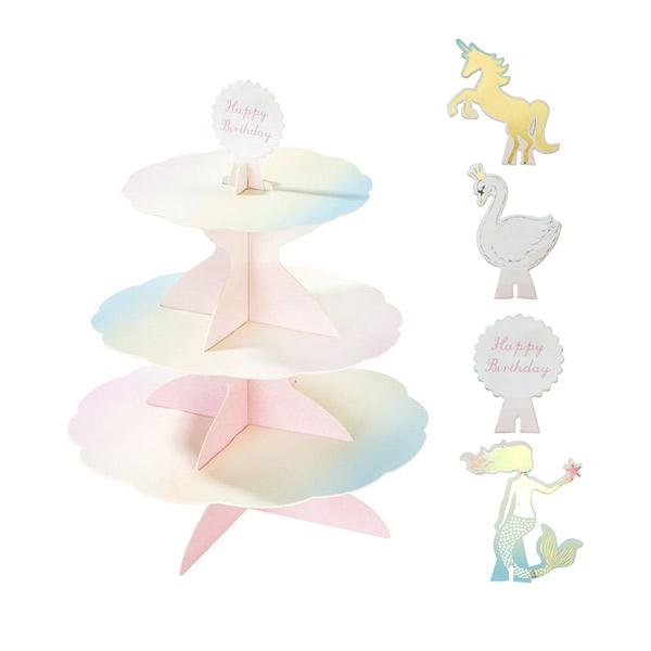 Stand cartón colores pastel