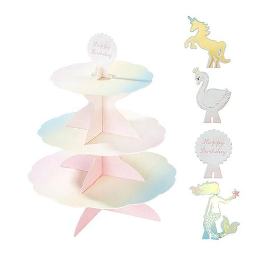 Stand cartón colores pastel