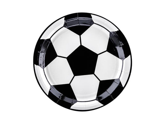 Platos Fútbol, 18cm (3 paquetes / 18 piezas)