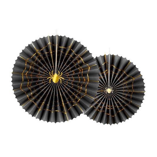 Kit abanicos basic negro con araña