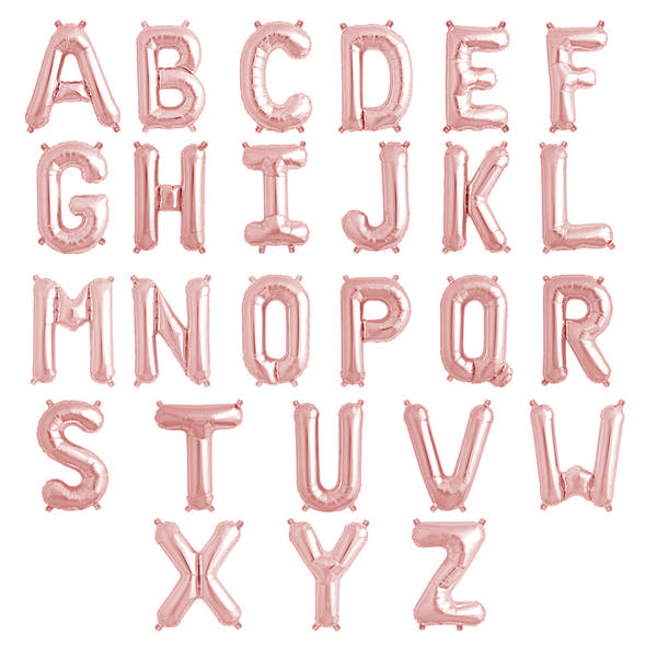 Globo letra Foil rosegold pequeño