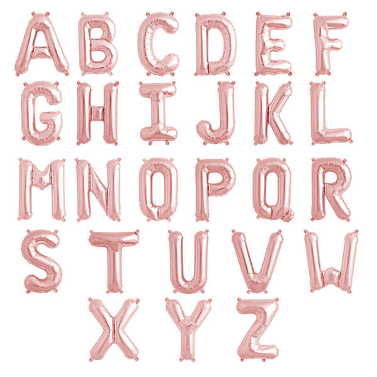 Globo letra Foil rosegold pequeño