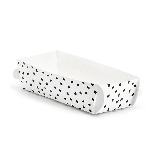 Recipiente blanco mancha negra