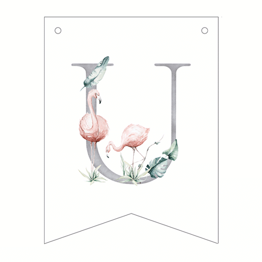 Letra U Safari Flamencos