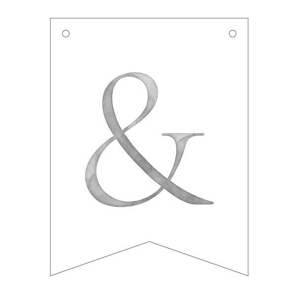 Guirnalda banderines letras Basic