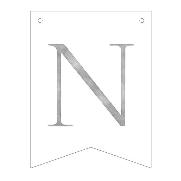 Guirnalda banderines letras Basic