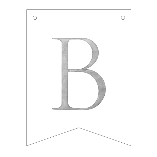 Guirnalda banderines letras pajaritos