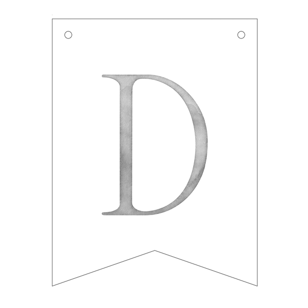 Guirnalda banderines letras Basic