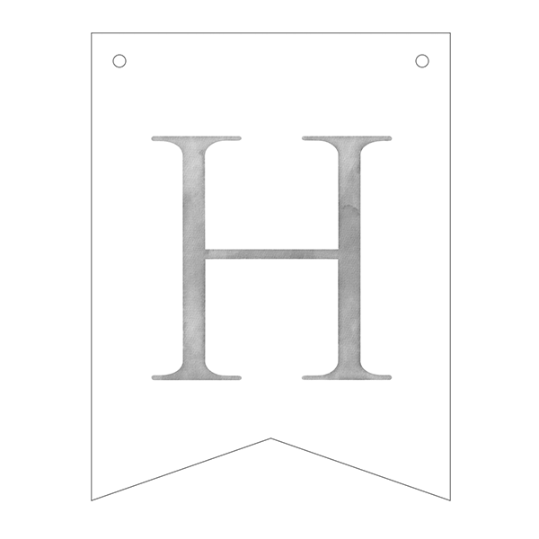 Guirnalda banderines letras Basic