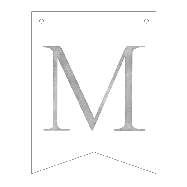 Guirnalda banderines letras Basic