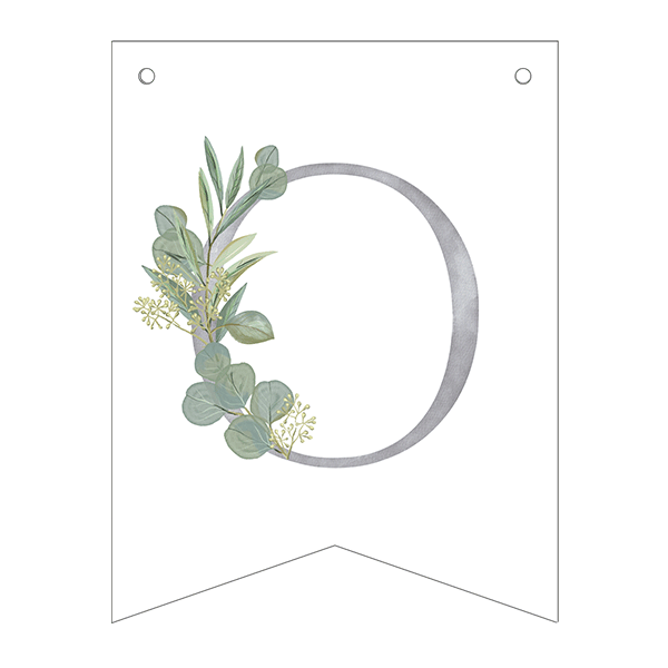 Guirnalda banderines letras Olivo