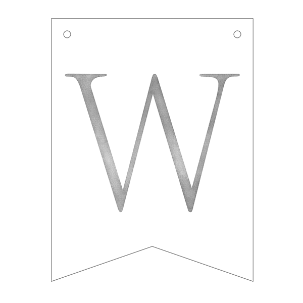 Guirnalda banderines letras Basic