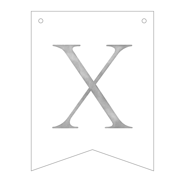 Guirnalda banderines letras Basic