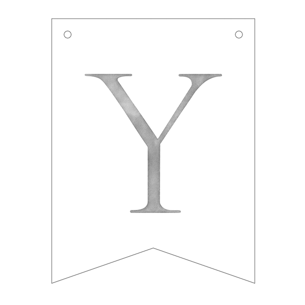 Guirnalda banderines letras Basic